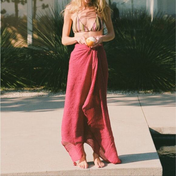 Savannah Morrow Sarong Red Terracotta XXS - Picture 1 of 8